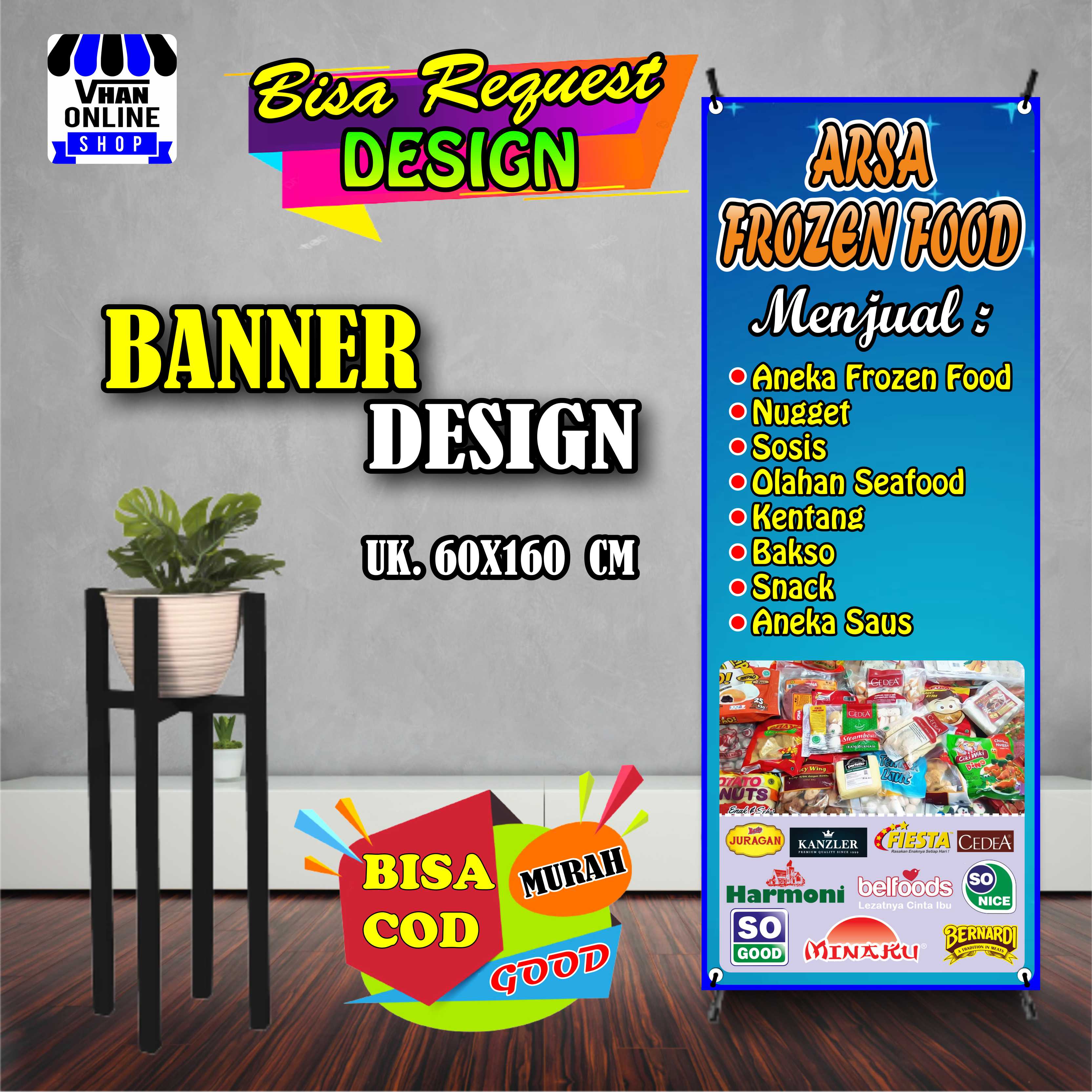 Detail Banner Frozen Food Cdr Nomer 29