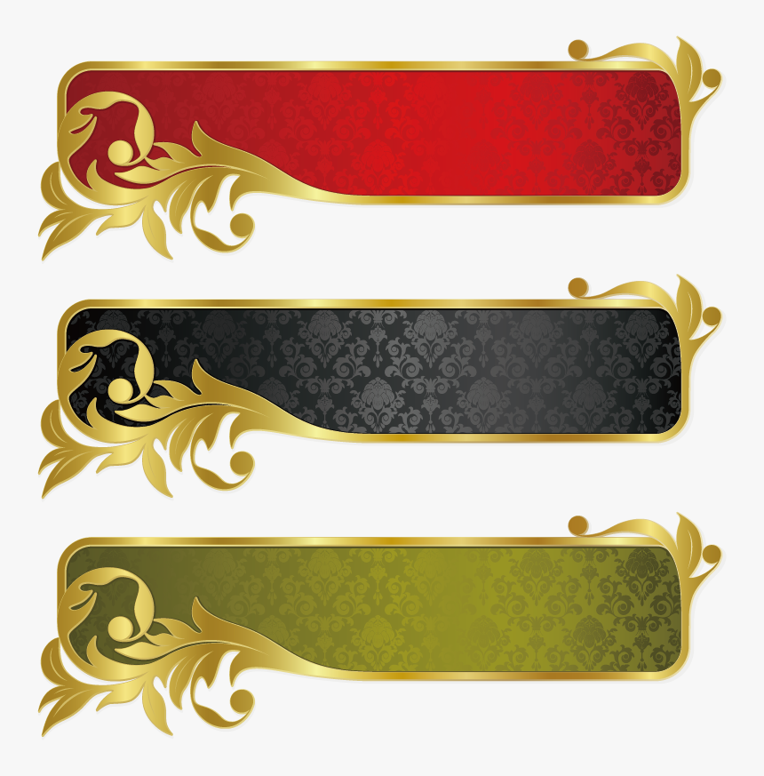 Detail Banner Gold Png Nomer 31