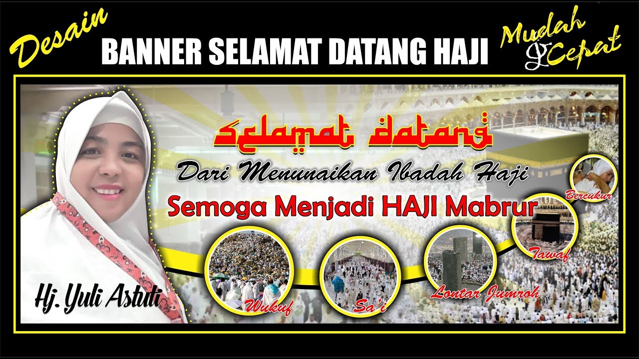 Detail Banner Haji Selamat Datang Nomer 2