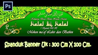 Detail Banner Halal Bihalal Corel Nomer 18