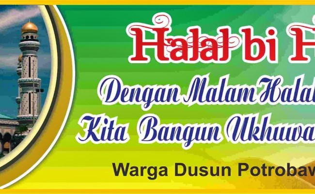 Detail Banner Halal Bihalal Corel Nomer 28