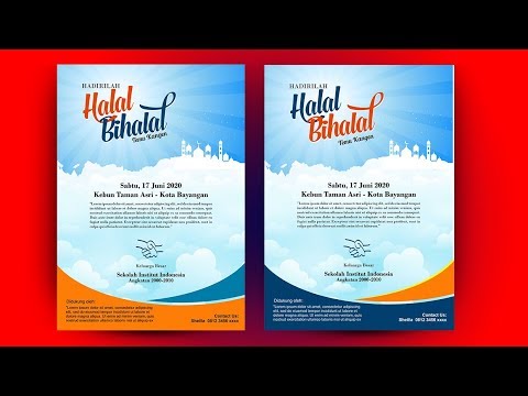 Detail Banner Halal Bihalal Corel Nomer 35