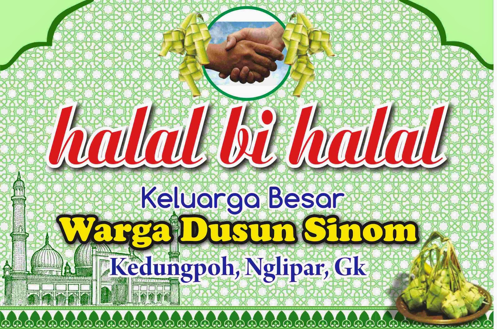 Detail Banner Halal Bihalal Corel Nomer 41