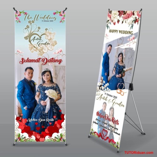 Detail Banner Happy Wedding Nomer 40