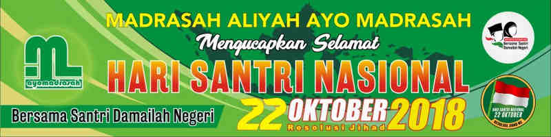 Detail Banner Hari Santri Nasional 2019 Nomer 12