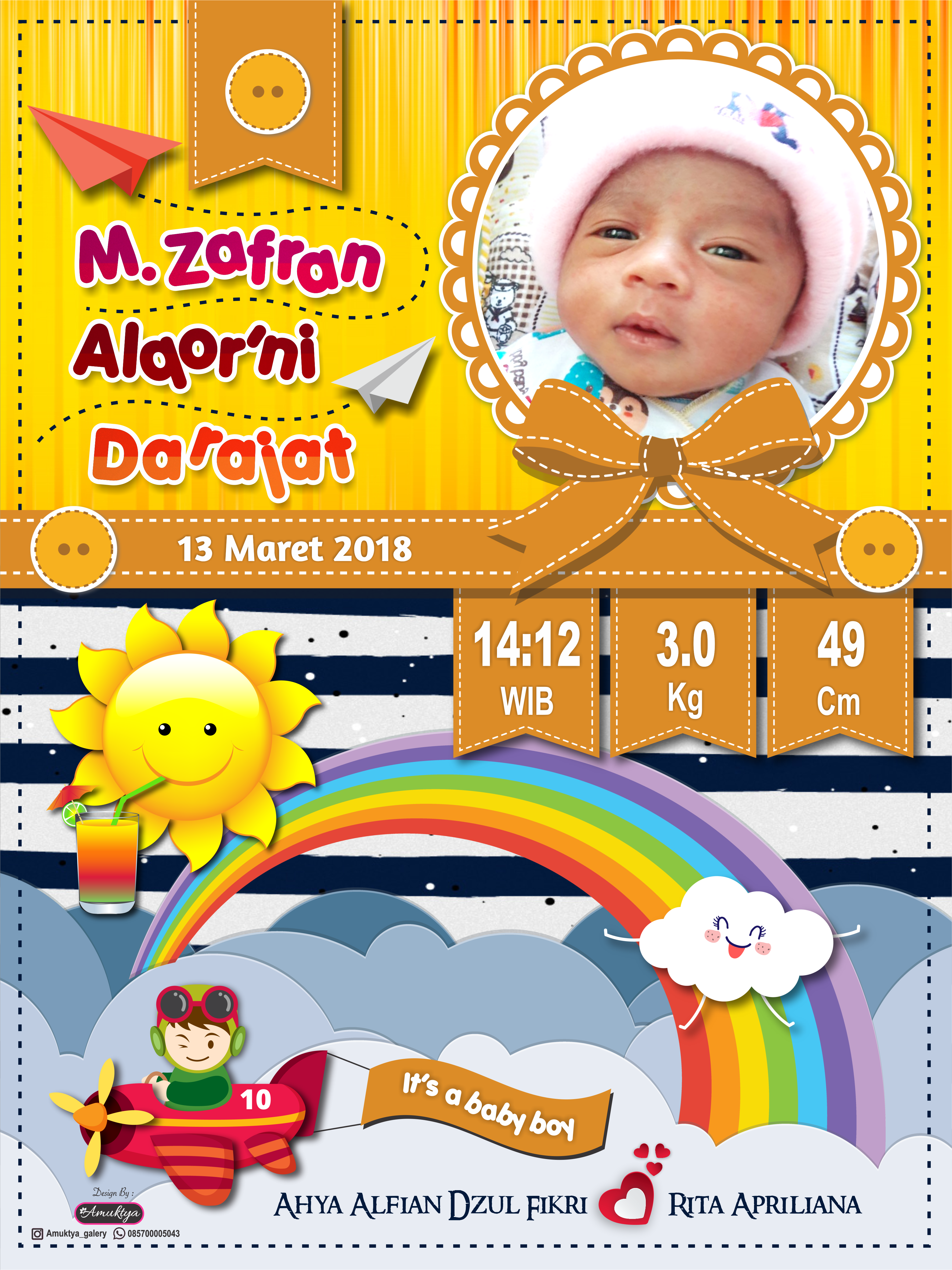 Detail Banner Kelahiran Bayi Cdr Nomer 15