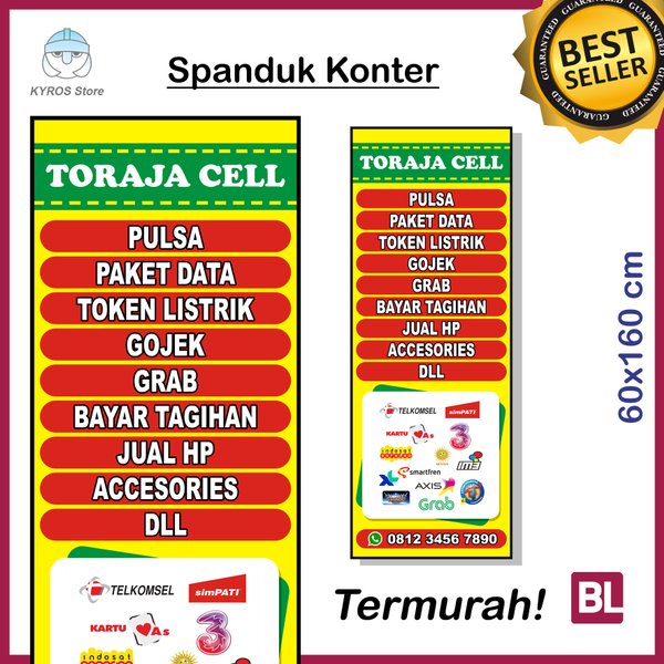 Detail Banner Konter Berdiri Nomer 41