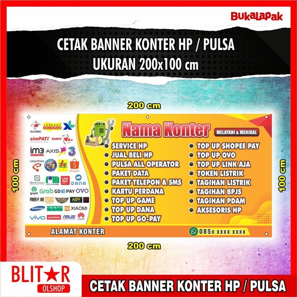 Detail Banner Konter Keren Nomer 13