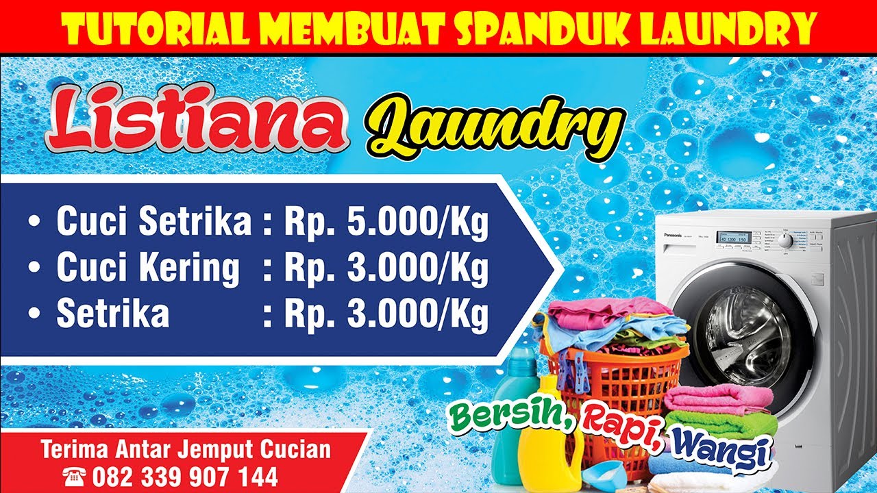 Detail Banner Laundry Cdr Nomer 12