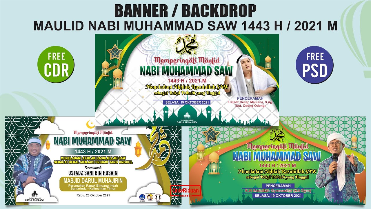 Detail Banner Maulid Nabi Cdr Nomer 6