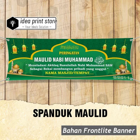 Detail Banner Maulid Polos Nomer 50