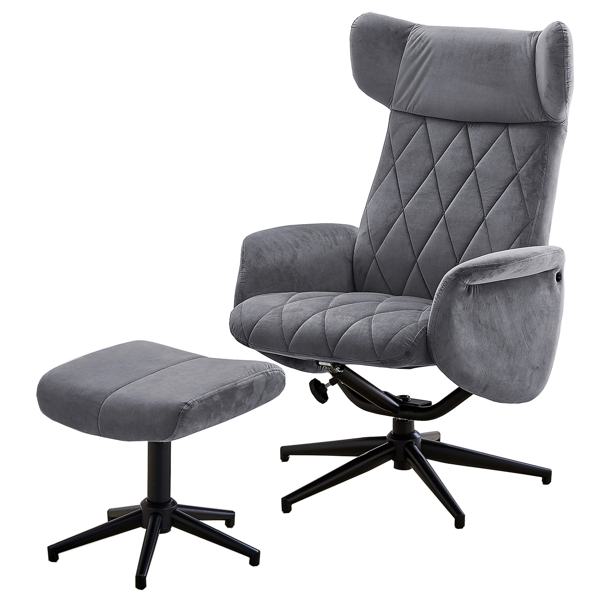 Detail Moderner Sessel Mit Hocker Nomer 11