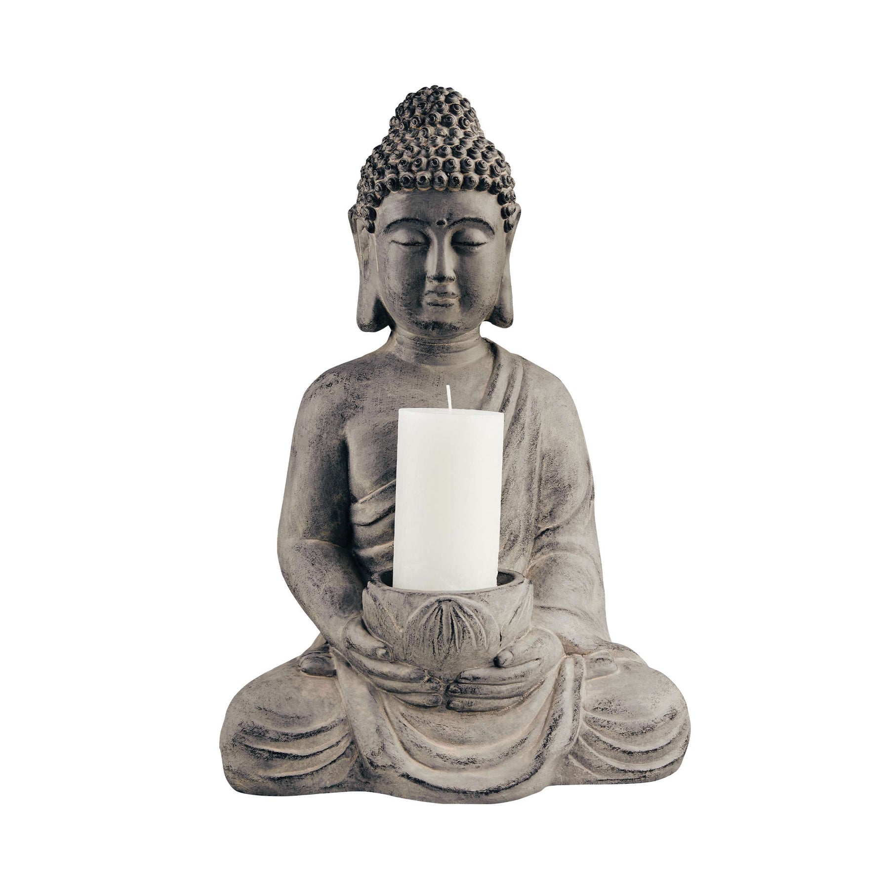 Buddha Figur Mit Kerze - KibrisPDR