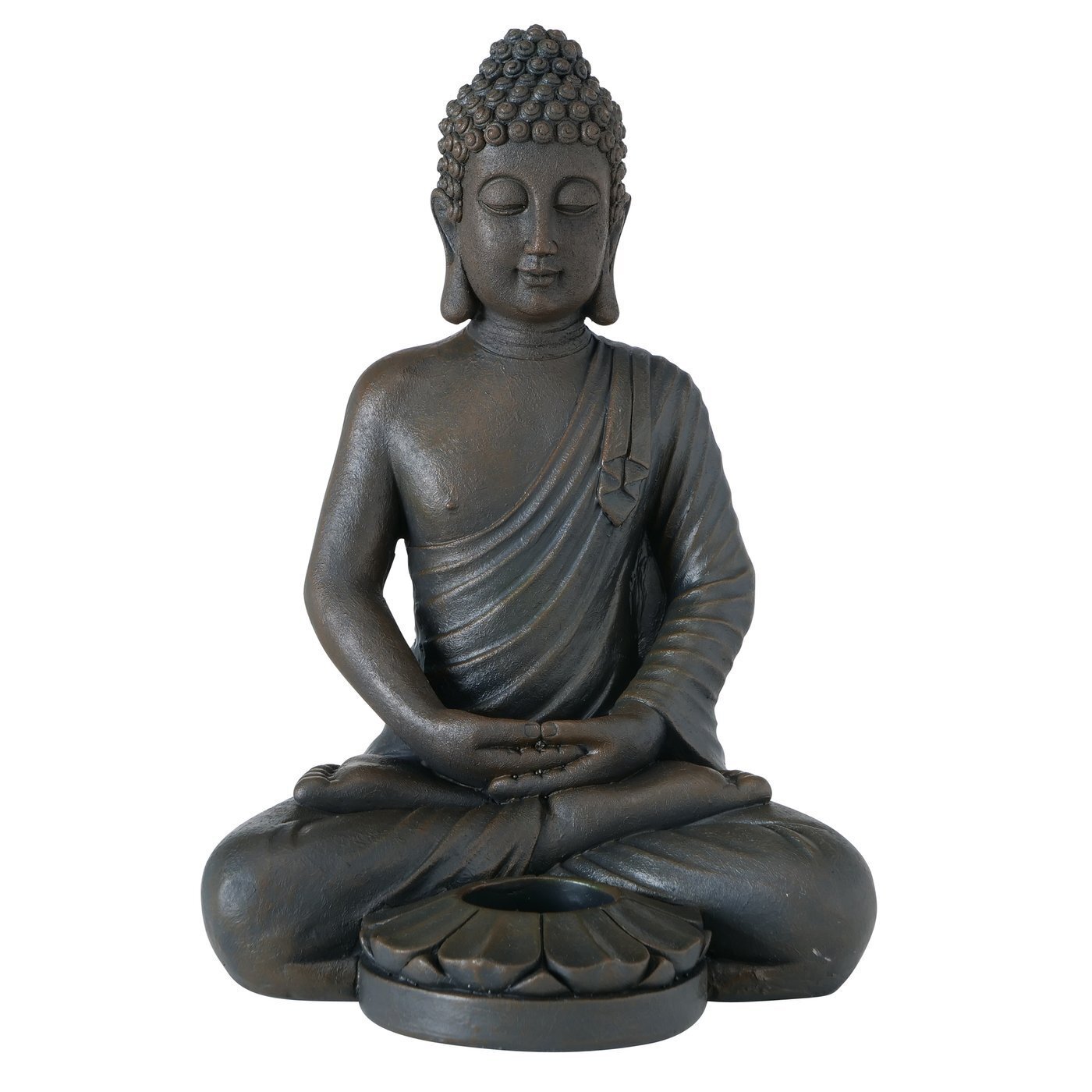 Detail Buddha Figur Mit Kerze Nomer 4