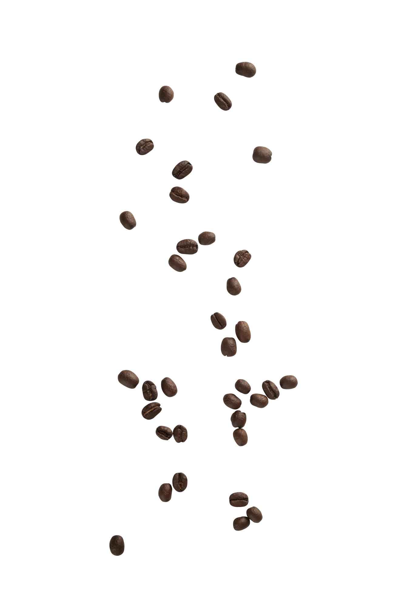 Detail Coffee Beans Falling Nomer 2