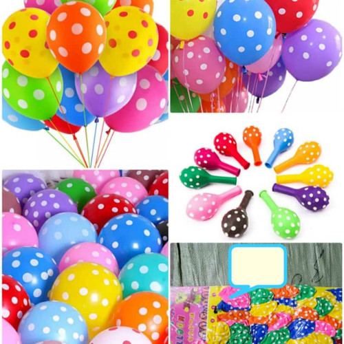 Detail Foto Balon Warna Warni Nomer 6