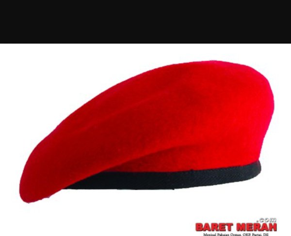 Detail Foto Baret Merah Nomer 34