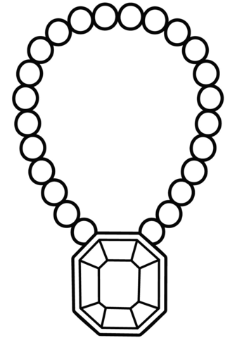 Detail How To Draw A Simple Necklace Nomer 16