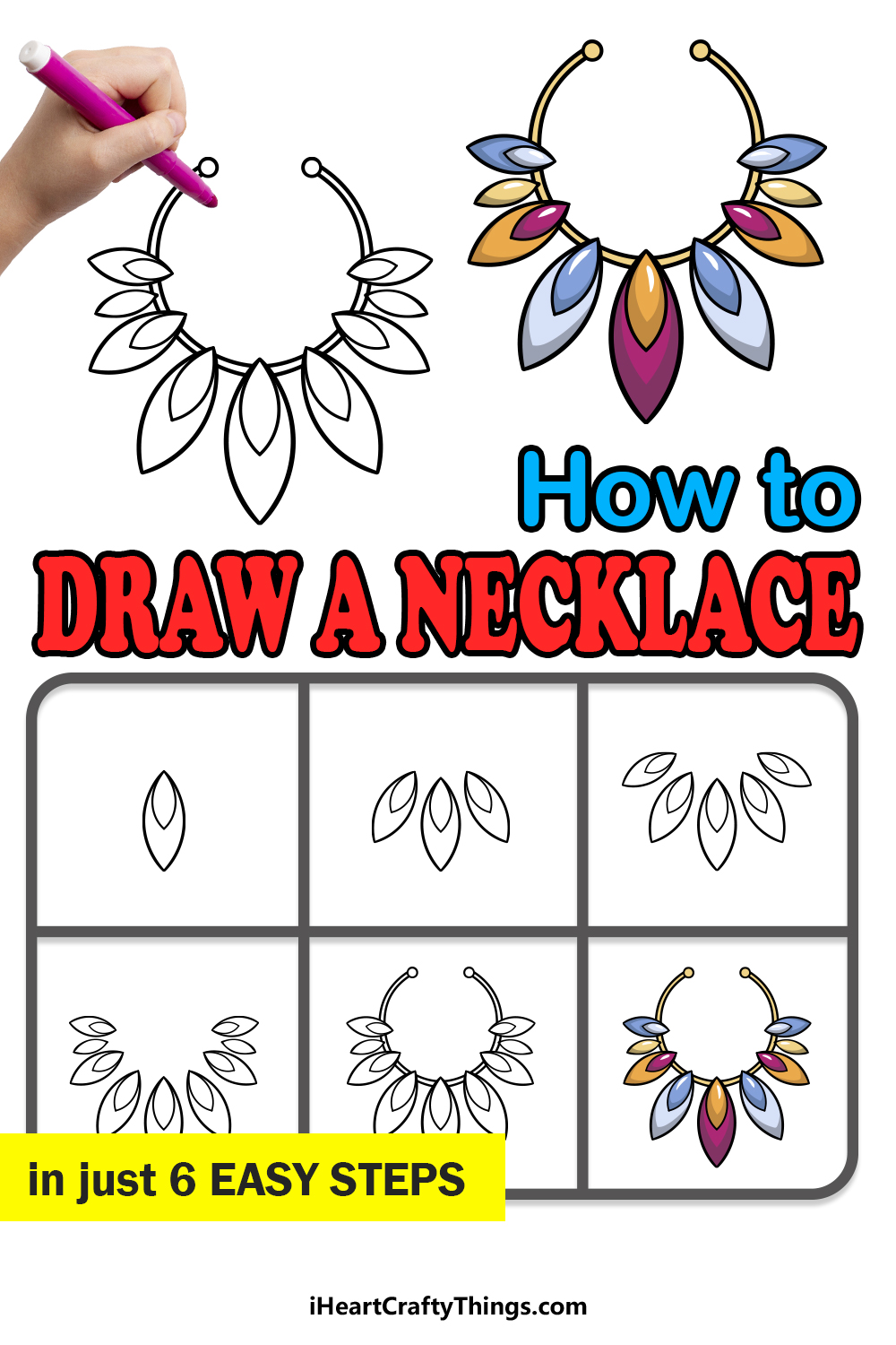 Detail How To Draw A Simple Necklace Nomer 4