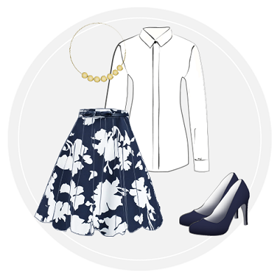 Detail Rock Und Bluse Elegant Nomer 7