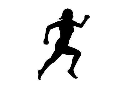 Detail Woman Running Clipart Nomer 9