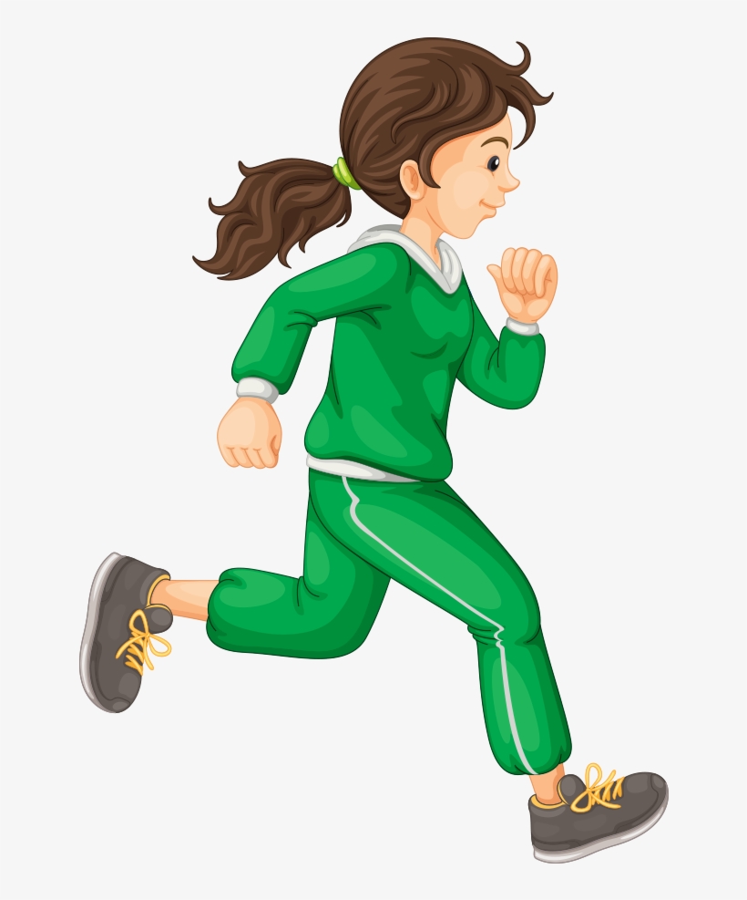 Detail Woman Running Clipart Nomer 10