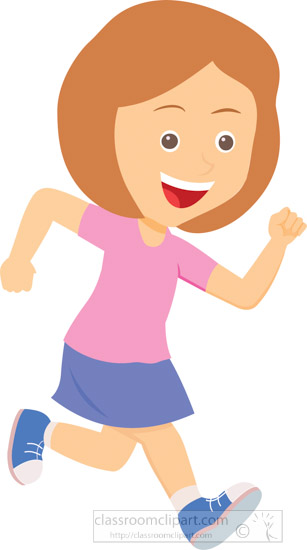 Detail Woman Running Clipart Nomer 11