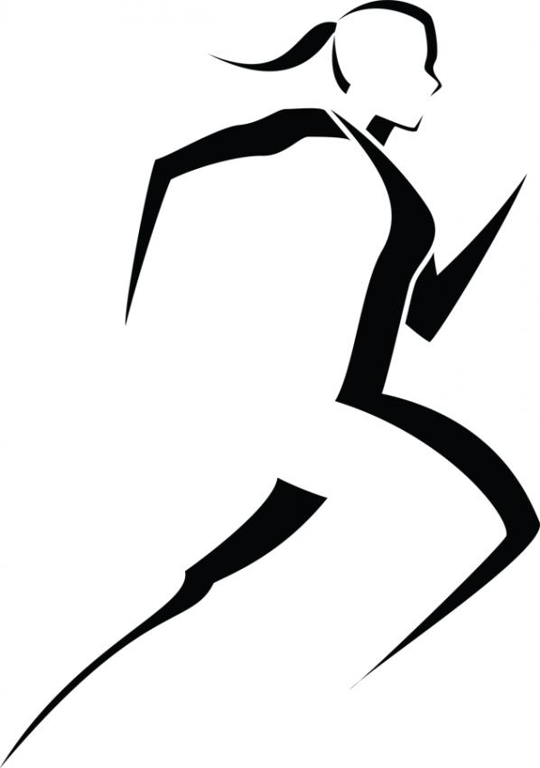 Detail Woman Running Clipart Nomer 21