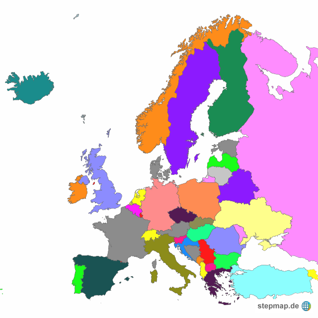 Detail Land Karte Europa Nomer 4