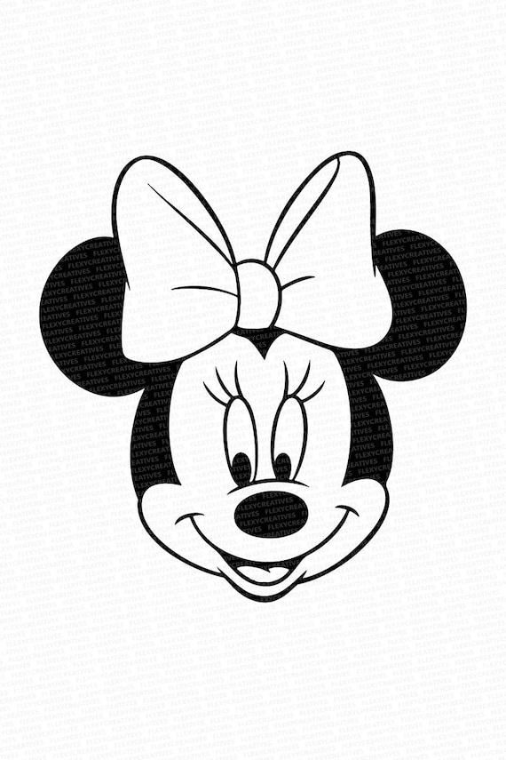 Minnie Mouse Line Art - KibrisPDR