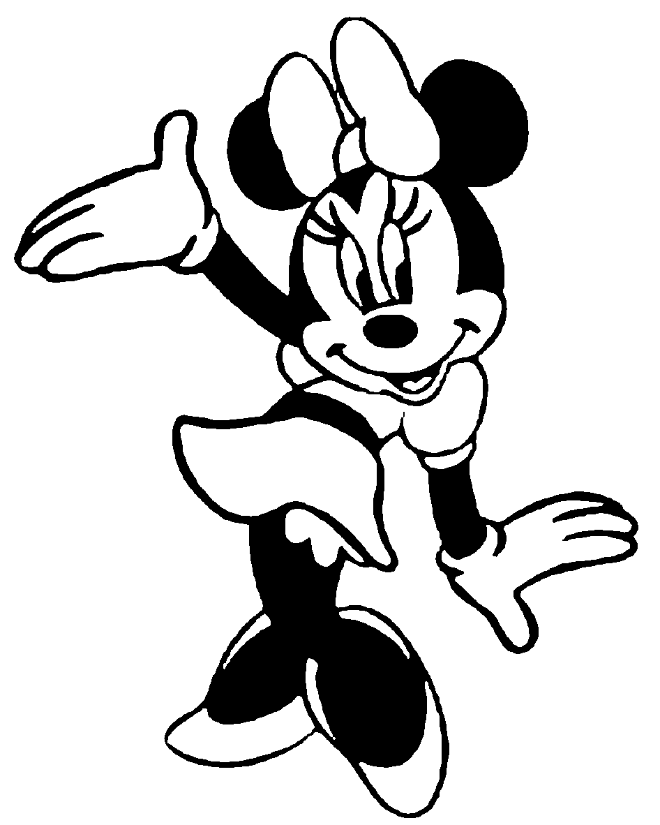 Detail Minnie Mouse Line Art Nomer 4