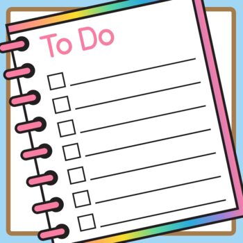 Detail To Do List Clipart Nomer 11