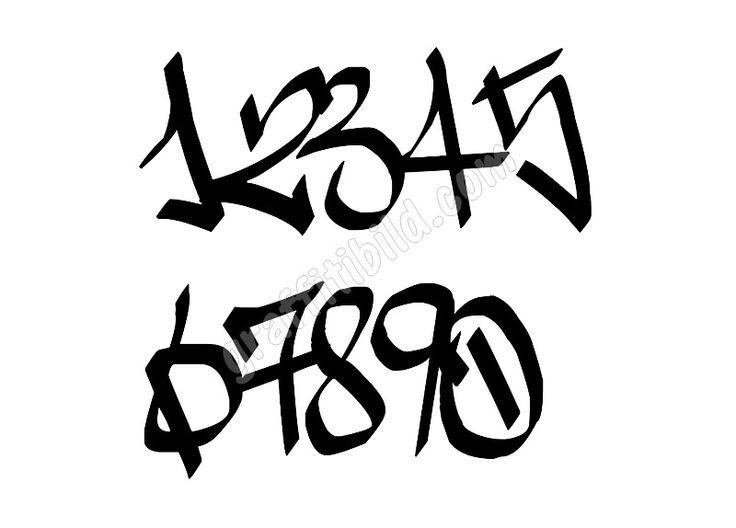 Detail Zahlen Graffiti Nomer 17