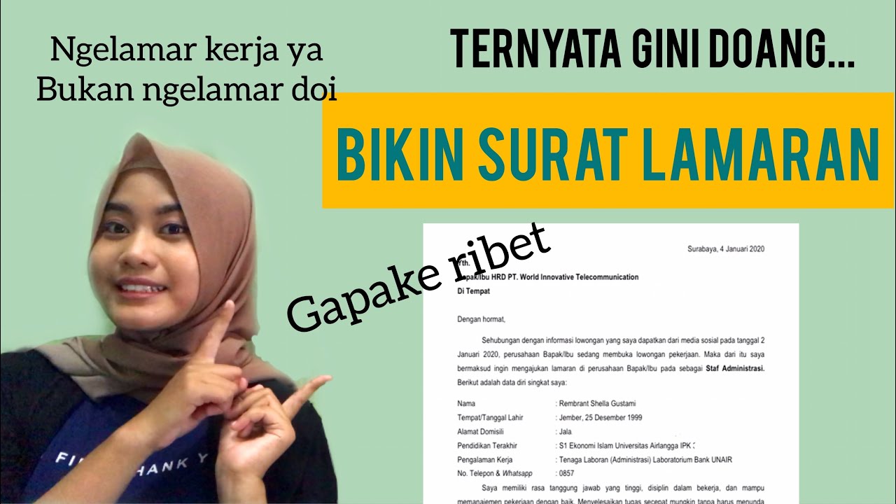 Detail Foto Buat Ngelamar Kerja Nomer 32