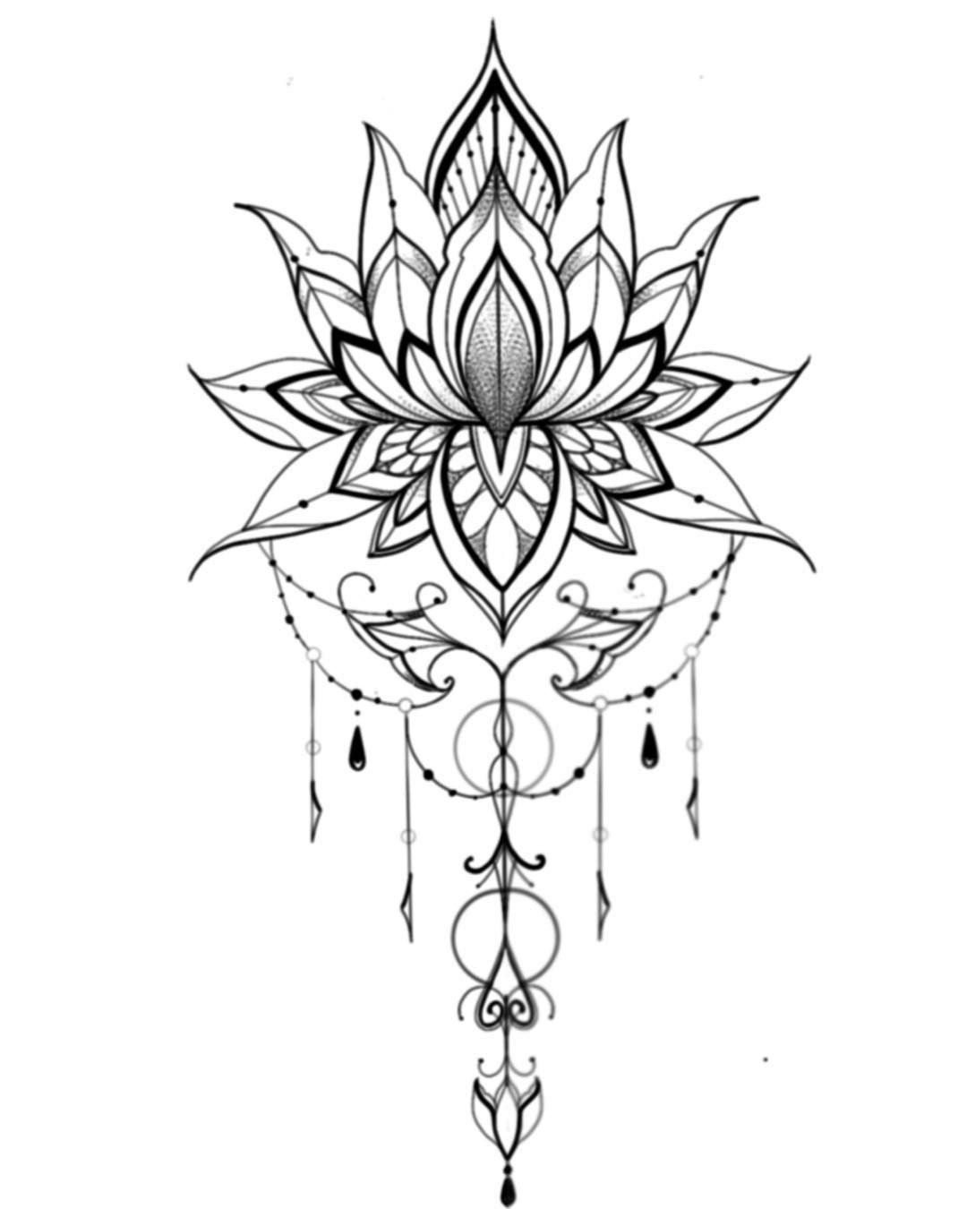Detail Lotus Mandala Nomer 14