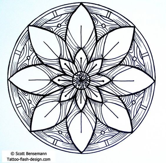 Detail Lotus Mandala Nomer 5