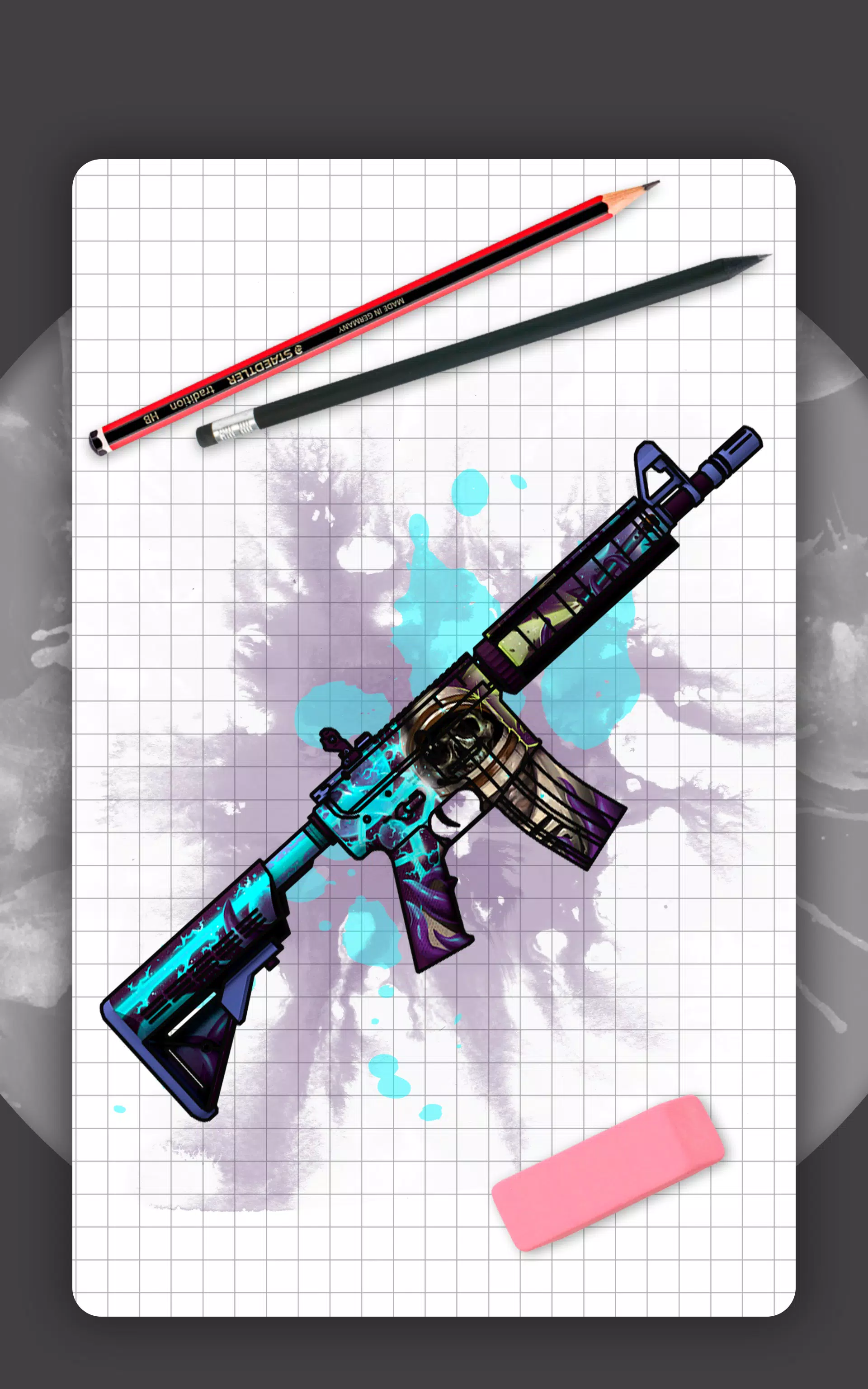 Detail Waffen Malen Nomer 6