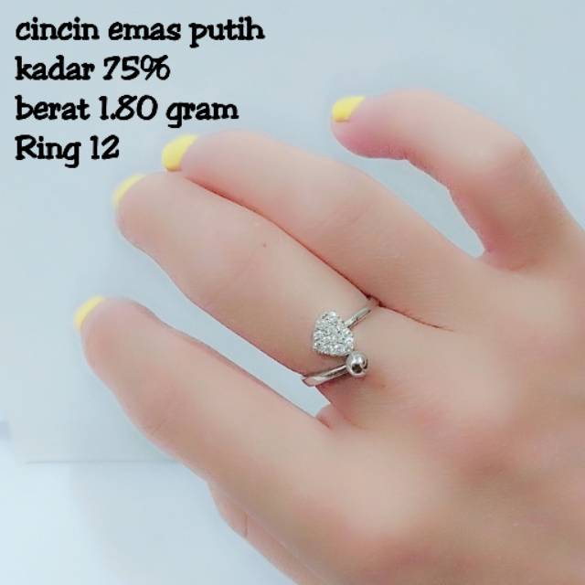 Detail Foto Cincin Emas Putih Nomer 15