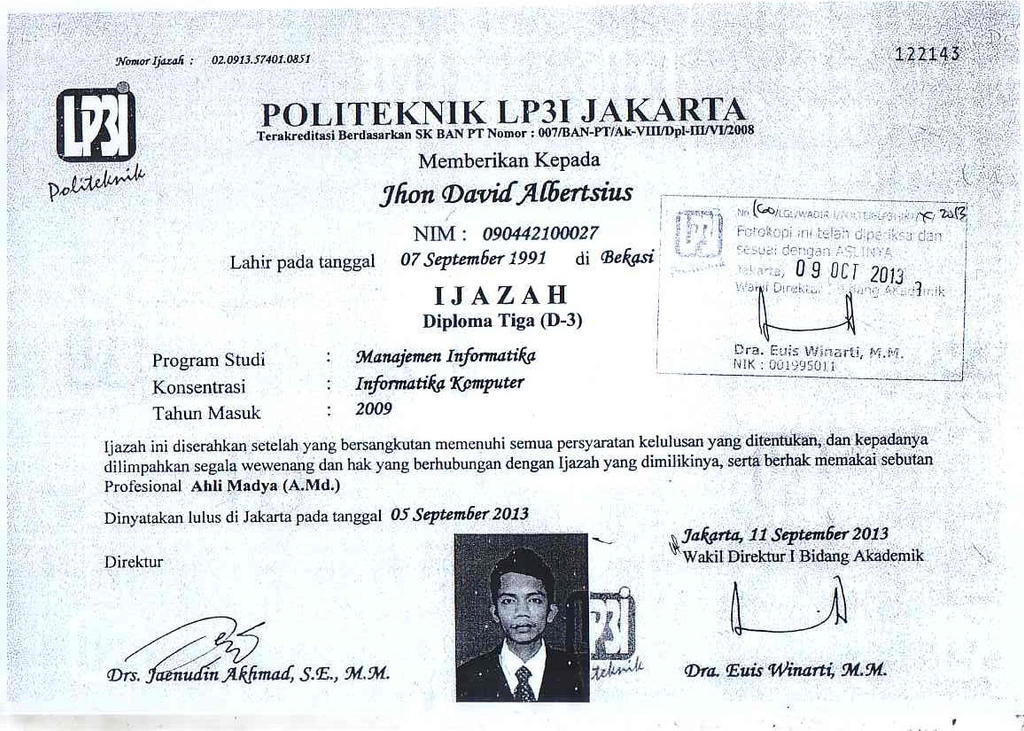 Detail Foto Copy Ijazah Nomer 2