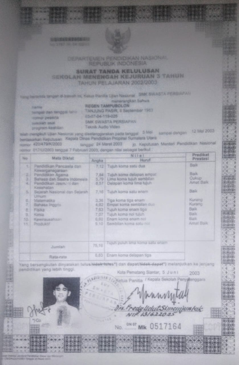 Detail Foto Copy Ijazah Nomer 9