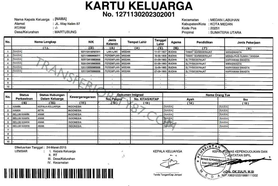 Detail Foto Copy Kartu Keluarga Nomer 4