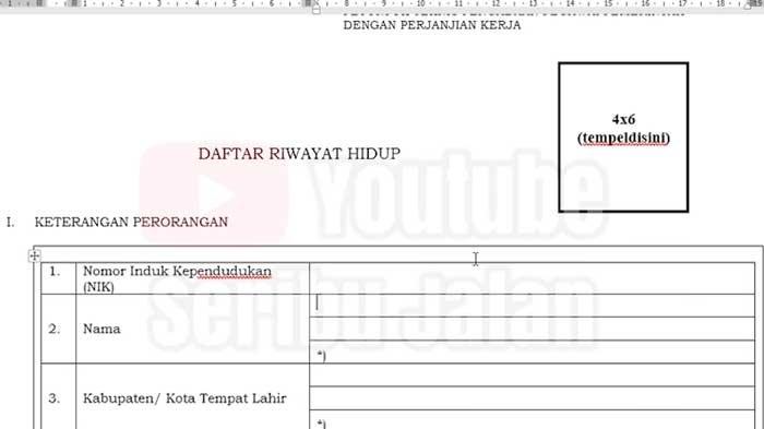 Detail Foto Daftar Riwayat Hidup Nomer 45