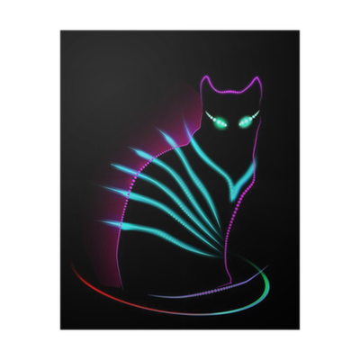 Neon Katzen Bilder - KibrisPDR