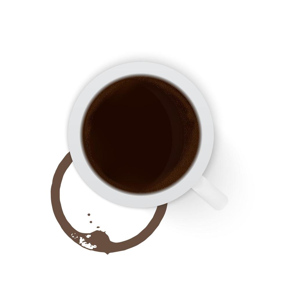 Coffee Mug Top View - KibrisPDR