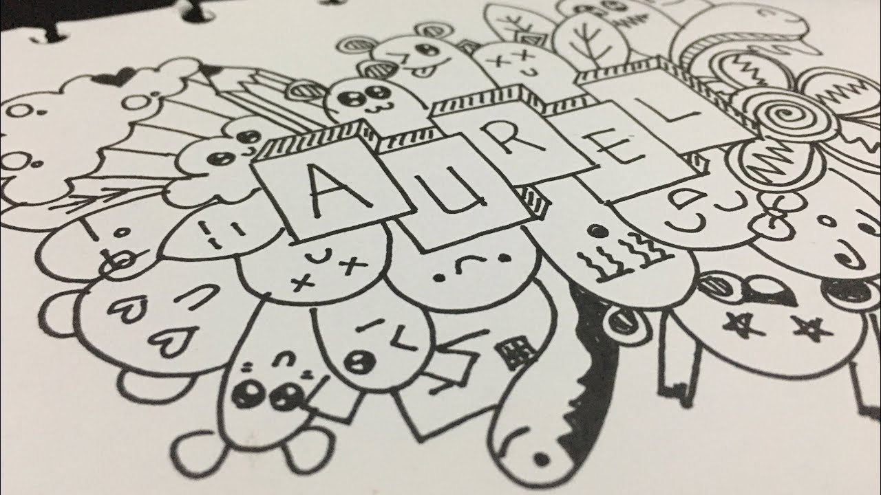 Detail Foto Doodle Art Nama Nomer 16