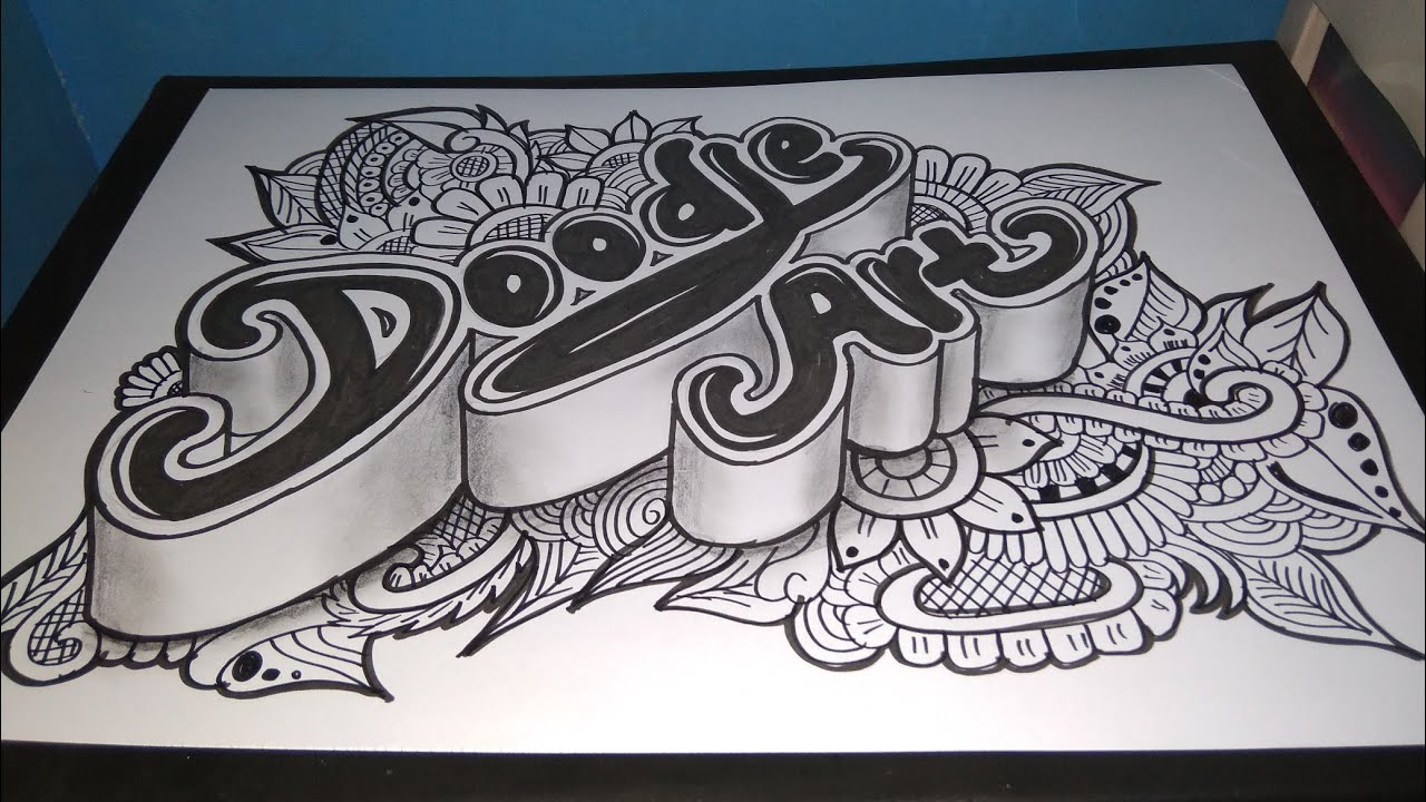 Detail Foto Doodle Art Nama Nomer 17