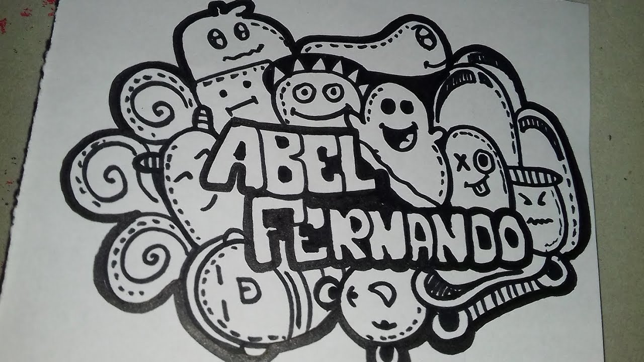 Detail Foto Doodle Art Nama Nomer 49