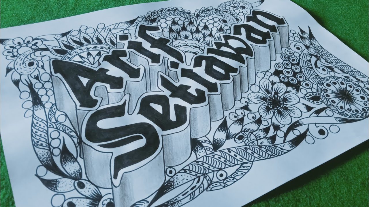 Detail Foto Doodle Art Nama Nomer 50