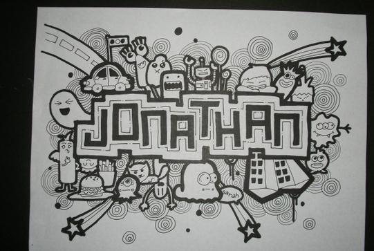 Detail Foto Doodle Art Nama Nomer 7