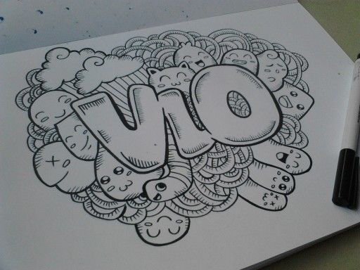 Detail Foto Doodle Art Nama Nomer 9